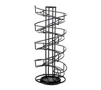 Spiral Egg Holder | Kitchen Storage Rack | Black Iron Egg Helter Skelter | Non-Slip Base | Holds Up to 32 Eggs | M&W