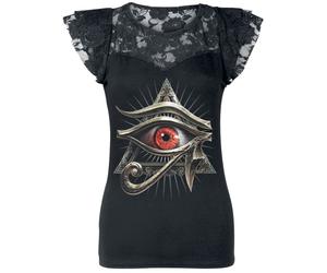 Spiral Evil Eye T-Shirt black M