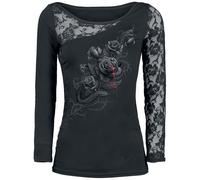 Spiral Fatal Attraction Long-sleeved Top black XL