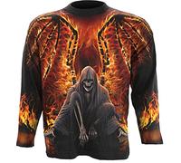 Spiral - Flaming Death - Allover Longsleeve T-Shirt Black - L
