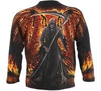 Spiral - FLAMING DEATH - Allover Longsleeve T-Shirt Black - L L