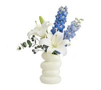 Spiral Flower Vase, Modern Decorative Container, Fixture with Durable Build, Stylish Home Accessory, Living Gear with Compact Design, Bouquet Aid for Farmhouse Dining Table Bedroom Office Garden