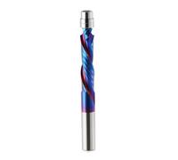 Spiral Flush Trim Router Bit,8mm Shank 35mm Cutting Length Solid Carbide Compression Flush Trim Router Bits Spiral with Nano Coated,2 Flutes Up and Down Cutter Bits for Woodworking Trimming