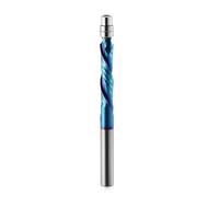 Spiral Flush Trim Router Bits,Up & Down Cut Compression Spiral bits 6mm Shank and 28mm Cutting Length Solid Carbide Flat Tip Trimming Bits with Nano Coating for Woodworking Trimming