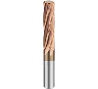 Spiral Flute Carbide Reamer with Coated, H7 Chucking Hardened Steel Reamer 4/6 F CNC Hole Tool 1 Piece(3.5mm)