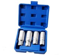 Spiral for flute Screw Extractor Set 1/2 Drive for Rusted Bolts | Extracts rusted, stripped, rounded bolts; spiral for flute design prevents slipping; for ideal for auto repair