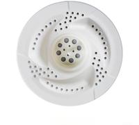 Spiral for vortex Drain Cover 7.8cm Hair Catcher PVC Spiral for | Spiral for vortex pattern, for rapid water flow, prevents backflow, captures hair effectively, white PVC material