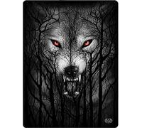 Spiral - Forest Wolf - Fleece Blanket with Double Sided Print - L