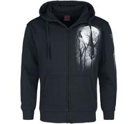 Spiral Forest Wolf Hoodie Jacket black M