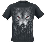Spiral Mens M101 T-Shirts, Forest Wolf, 3XL UK Black