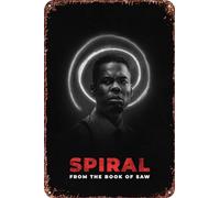 Spiral: From the Book of Saw Vintage Metal Tin Sign Movie Poster Wall Art Decor 8x12 Inch for Home Cafes Office Store Pubs Club Sign Gift