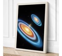 Spiral Galaxies Canvas Wall Art Print 30x20 Inch