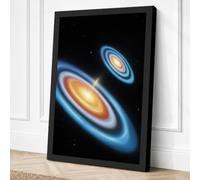Spiral Galaxies Canvas Wall Art Print 30x20 Inch