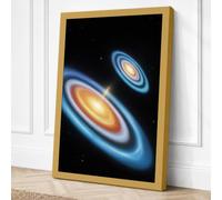 Spiral Galaxies Canvas Wall Art Print 30x20 Inch