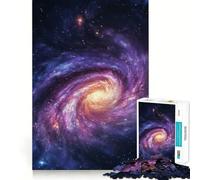 Spiral Galaxy Artwork 1000 Pieces Jigsaw Puzzles for Adults Thought Toy Calming Play Precise Edge Heartfelt Gift 38x26cm