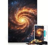 Spiral Galaxy Artwork Adults Puzzles 1000 Piece Jigsaws Mind Exercise Toy Relaxed Mind Design Assembly Santa Wish Gift 50x75cm