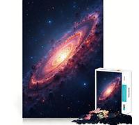 Spiral Galaxy Artwork Jigsaw Puzzles 1000 Piece for Teenagers Mind Skill Toy Cozy Relax Design Assembly Thoughtful Gift 38x52cm