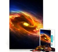 Spiral Galaxy Fire Stars Jigsaw Puzzles 1000 Pieces for Teenagers Thought Toy Shared Fun Precise Edge Santa Wish Item 50x75cm