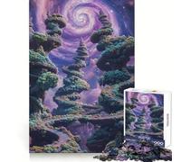Spiral Galaxy Forest Teenagers 1000 Piece Jigsaw Puzzle Strong Logic Toy Leisure Fun Clear Edge Art Collectible 50x75cm