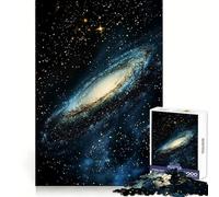Spiral Galaxy in Space Jigsaw Puzzles 1000 Pieces for Teenagers Thought Toy Shared Fun Precise Edge Santa Wish Item 50x75cm