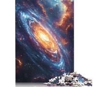 Spiral Galaxy Nebula Space Travel Jigsaw Puzzles Puzzles for Adults Kids. 1000 Piece Impossible Challenge Toy Educational Games Home Decoration for Educational Games Gifts 1000pcs (75x50cm)