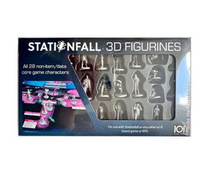 Spiral Galaxy Stationfall Board Game: 3D Mini Character Figurines - Brand New And Sealed