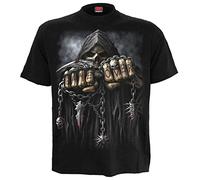 Spiral Game Over Men's T-Shirt Black Undefined Everyday Goth Gothic, Black, S