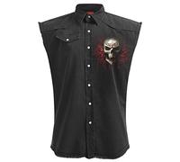 Spiral - Game Over - Sleeveless Stone Washed Worker Black - XXL
