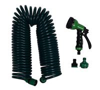Spiral Garden Water Hose, 15m/49.2ft EVA Telescopic Garden Spring Tube, 7 Modes, for Watering Plants, Lawn