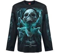 Spiral Ghost Skull - Long-sleeved Top Long-sleeve Shirt black L
