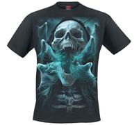 Spiral Ghost Skull T-Shirt black