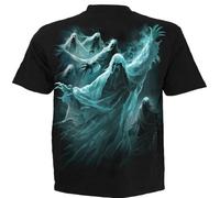 Spiral - GHOST SKULL (Unisex Black Short Sleeve T-Shirts) 3X Large