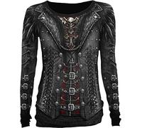 Spiral - Gothess Wrap - Allover Baggy Top Black - S