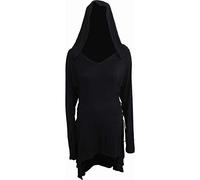 Spiral - Gothic Elegance - Black Widow Gothic Hooded Dress - L