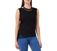 Spiral - Gothic Rock - 2in1 Neck Tie Mesh Top Black - L