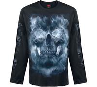 Spiral Grave Skies - Long-sleeved Top Long-sleeve Shirt black M