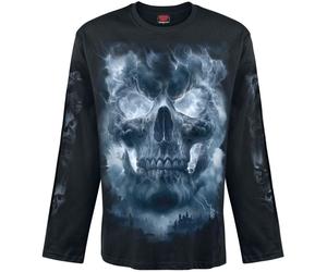 Spiral Grave Skies - Long-sleeved Top Long-sleeve Shirt black XL