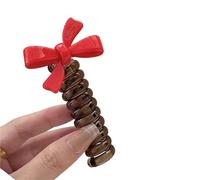 spiral hair bands 1pair Adult Telephone Cable Ring Cute Hair Ring Large Frosted Adult Hair Tie Head Ring Children's Telephone Hephone Cable(245)