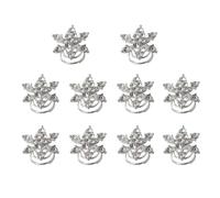 Spiral Hair Clips Crystal 10pcs White for Women and Ladies
