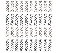 Spiral Hair Pins for Women - ShiningUU 40-Pack Alloy Twist Bobby Pins with Non-Scratch Rounded Tips | Bun Maker Spin Pins for Secure Hairstyles(Black and Brown)
