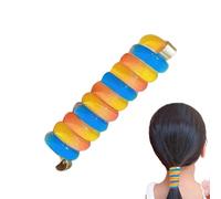 Spiral Hair Tie - Telephone Wire Wind Elastic Elastic Band Scunchy Hair Goods - Damage No Cord Damage Hair Tie Band - Sports, School, Daily Use for Kids to Women