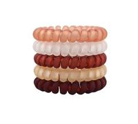 Spiral Hair Ties 5Pcs/set Matt Solid Telephone Wire Elastic Hair Band Frosted Spiral Cord Rubber Tie Stretch Head(Color2big)