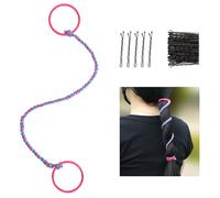 Spiral Hair Ties,Braided Tangle Free Hair Ties,Ponytail Holders Hair Bands,Keep It Smooth And Not Messy,for Surfing,Diving,Swimming,Running,Fitness,16inch