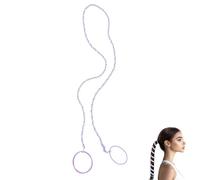 Spiral Hair Ties,Ponytail Slip Tie Hair Ties No Damage Board Waist Twist Holder Rip Long Thick Tail Braided Band Rope Cheerleading Exercise Braid Bun Adjustable Holders,for Women Sports Bands