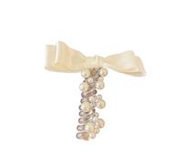 Spiral Hair Ties Sweet Elastic Spiral Shining Pearl Telephone Wire Hairband Bowknot Ponytails Braid Head Rubber Hair Tie Rope Women Accessories(1)