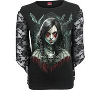 Spiral - HALLOW'S EVE Female Black Long Sleeve Tops Small - New lon - Q777z