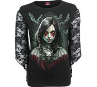 Spiral - Hallow'S Eve - Rose Lace Sleeve Top - XL