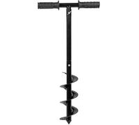 Spiral Hand Drill Ground Digger - 10Cm Diameter Non-Slip Ergonomic Handle Grips - Durable & Versatile - Adjustable Length