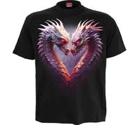 Spiral - Heart of Dragons - Front Print T-Shirt Black - XXL