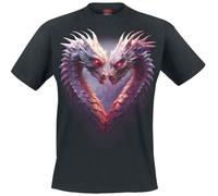 Spiral Heart of Dragons T-Shirt black L